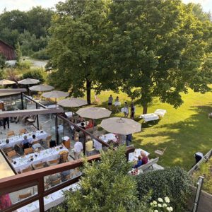 Terrace at the Hotel Restaurant Erber near Aschheim