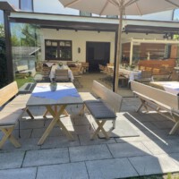 Terrasse im Sommer