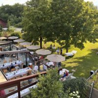 Terrasse und Gartenbereich des Hotel Erber nahe München