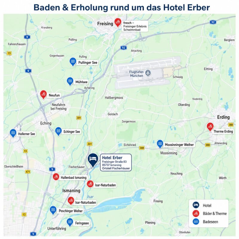 hotel-erber-baden-erholen-ismaning-freising-erding-garching-muenchen Im Hotel Erber Baden und saunieren in der Nähe