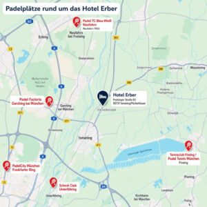 Hotel nahe Padel-Anlage München