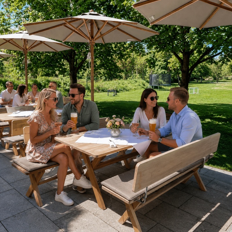 Genießen auf der Terrasse des Restaurant Erber